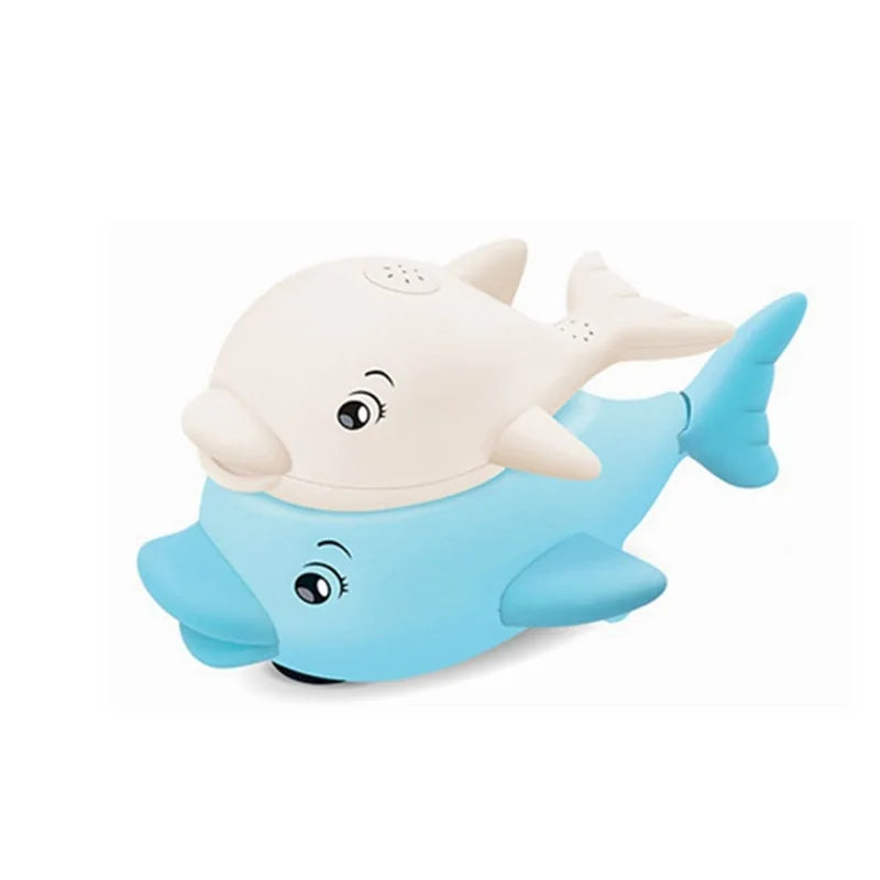 Electric Whale Bath Ball: Water Spray Shower Toy with Light and Music