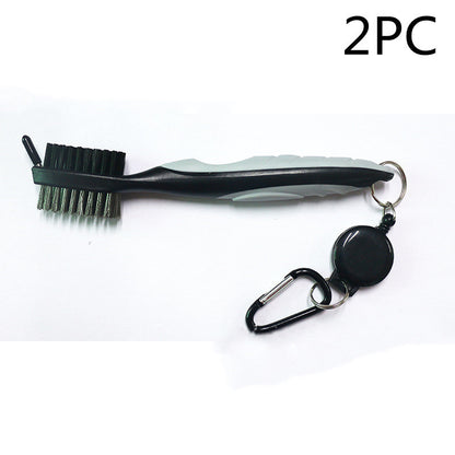 Double-sided brush for golf swing