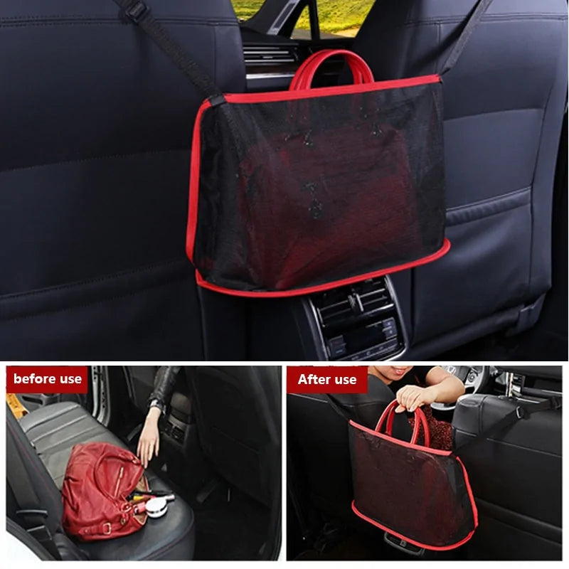 Car Net Pocket Handbag Holder Universal Multifunction