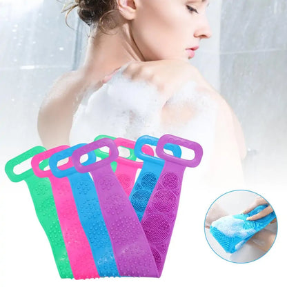 60cm Magic Silicone Bath Towel: Extended Shower Scrubber for Skin Cleansing