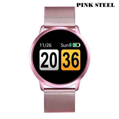 Q8 OLED Color Screen Smart Fitness Watch with Heart Rate Monitor