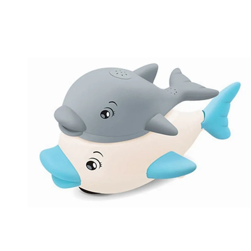 Electric Whale Bath Ball: Water Spray Shower Toy with Light and Music