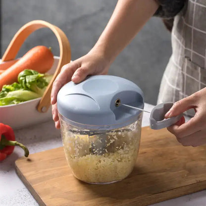 Versatile Manual Kitchen Aid: Meat Grinder & Vegetable Cutter