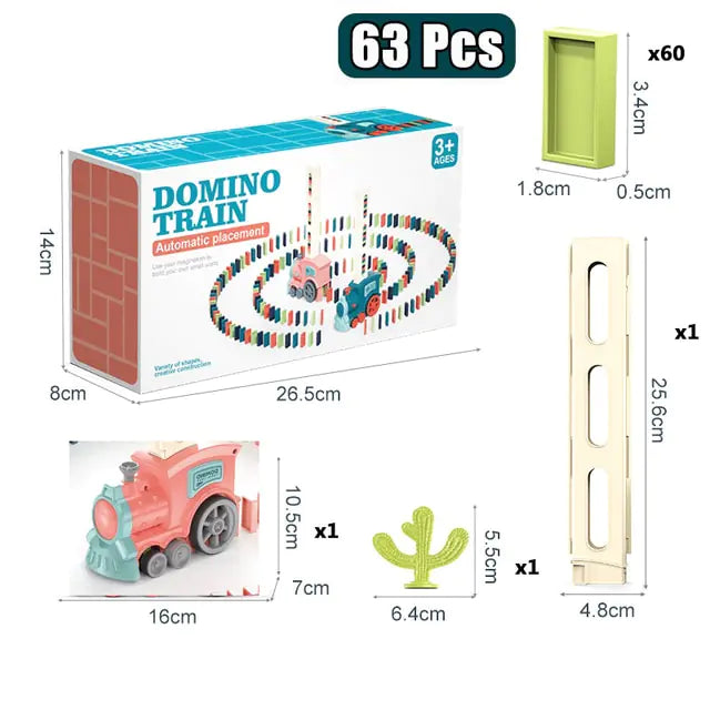 Automatic Laying Domino Train Electric Car Dominoes