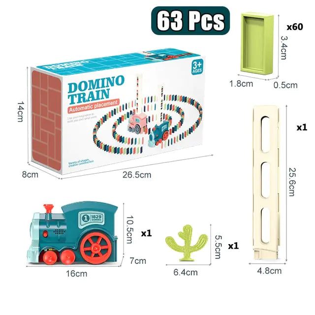 Automatic Laying Domino Train Electric Car Dominoes