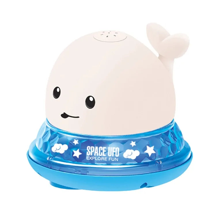 Electric Whale Bath Ball: Water Spray Shower Toy with Light and Music