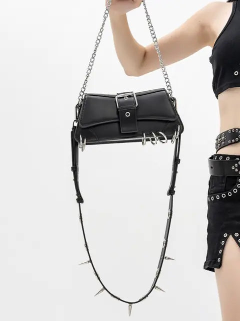 Vintage Harajuku Punk Handbag Rivet Chain Style