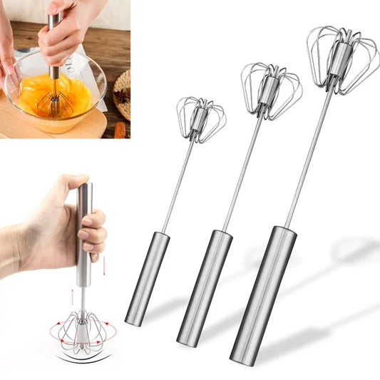 304 Stainless Steel Semi-Automatic Egg Beater