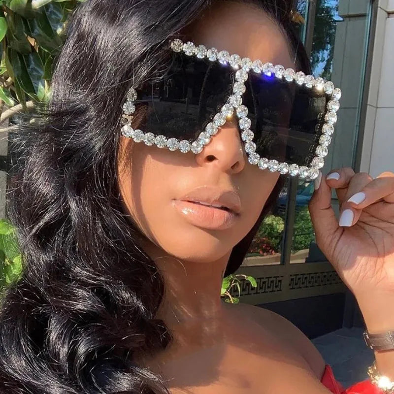 Gafas de sol de diamantes de moda para mujer