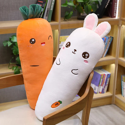 Long Rectangle Carrot Soft Plush Pillow Can Be Used For Pregnant Women