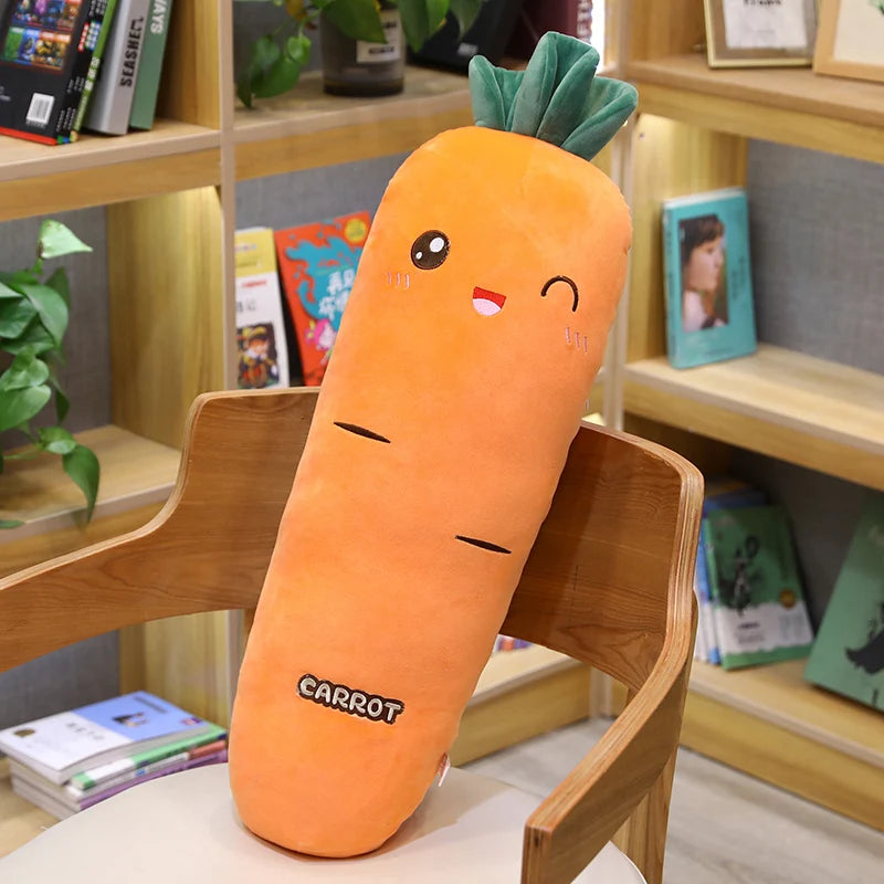 Long Rectangle Carrot Soft Plush Pillow Can Be Used For Pregnant Women