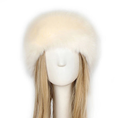 Women Winter Faux Fox Fur Hat