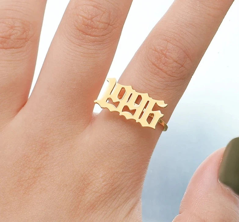 Birth Year Rings For Women's