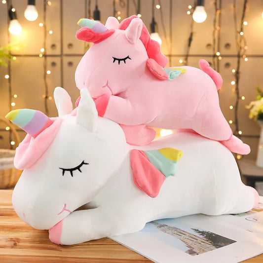 Lindo unicornio almohada de peluche