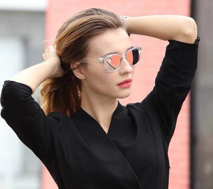 Fashion Mirror Polarized Sunglasses For Women's