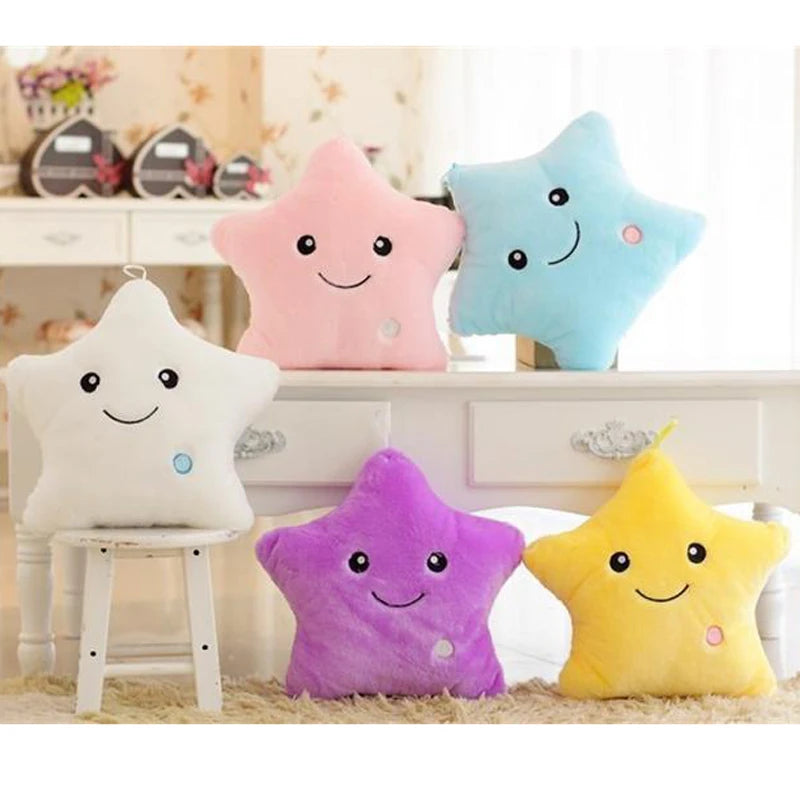 Oreiller jouet lumineux en peluche 