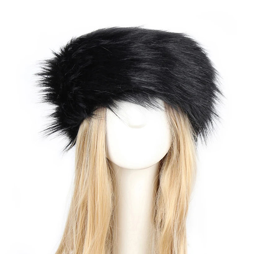 Women Winter Faux Fox Fur Hat