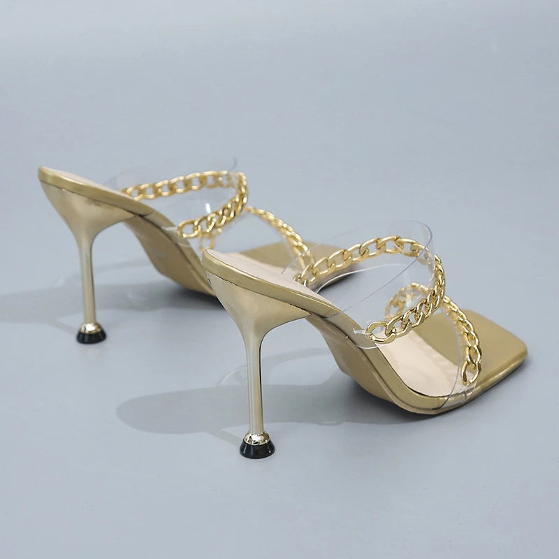 Chain Slippers Sandals For Women's