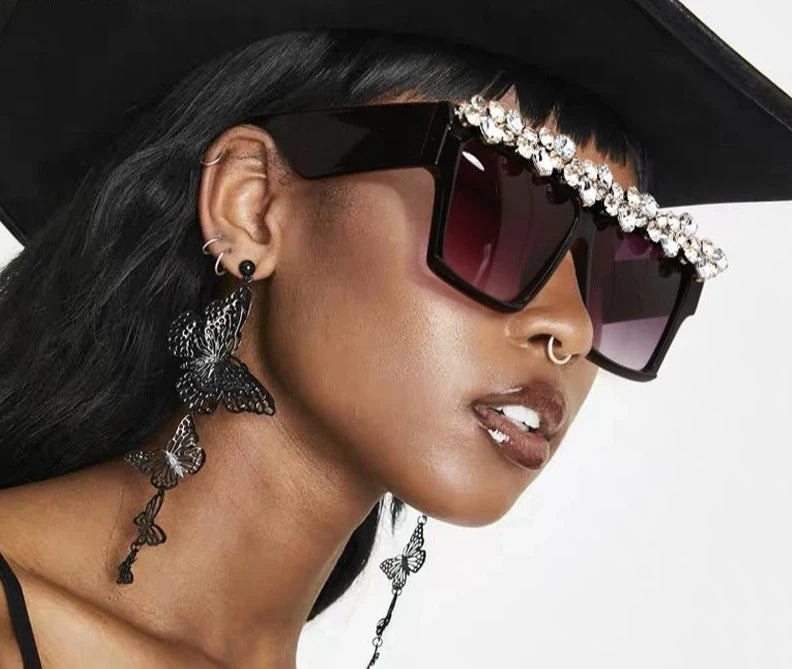 Fashion Square Diamond Sunglasses For Women's
