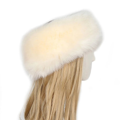 Women Winter Faux Fox Fur Hat