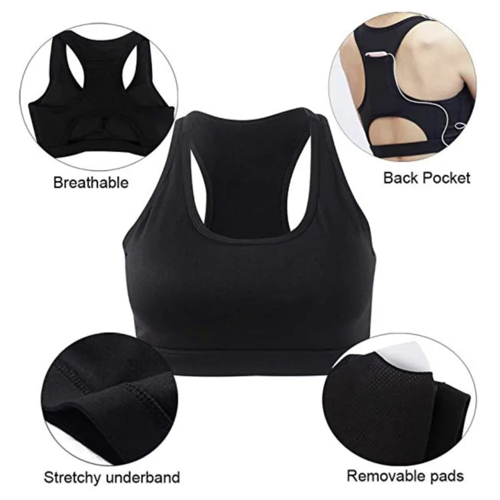 FitFlex Lifting Pocket Sports Bra