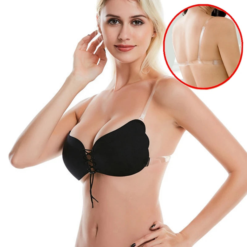 Invisible Push-Up Silicone Bra