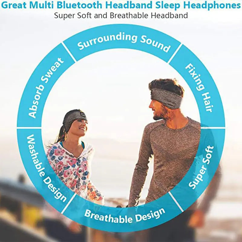 Wireless Bluetooth Earphone Sleeping Band Headphone