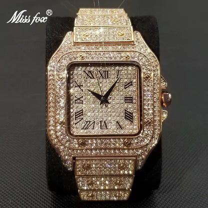 Square Full Crystal Watch