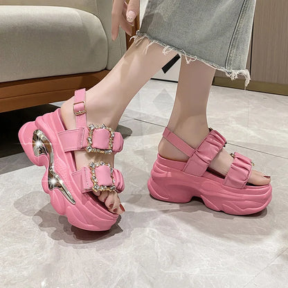 Thick Strap Chunky Sandals For Women's