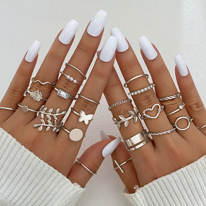 Forma de anillo múltiple de moda para mujer