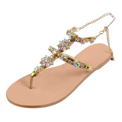 Sandalias de cadena de playa para mujer