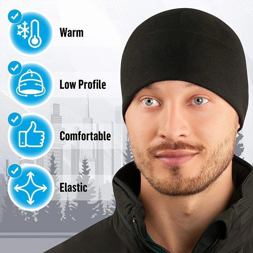 Unisex Windproof Polar Fleece Warm Beanie Hat 🎩