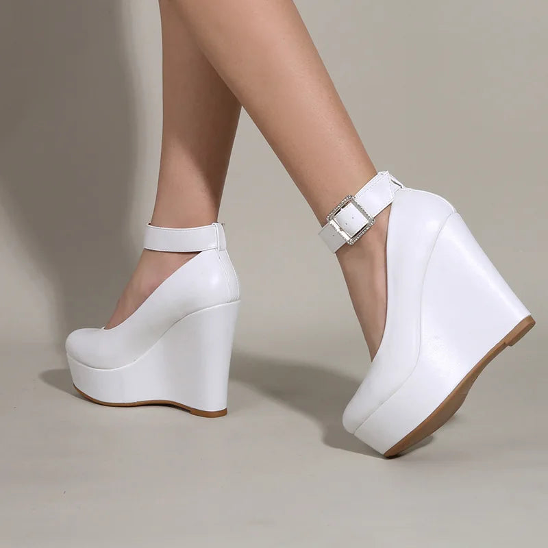 Buckle Strap Elegant High Heels For Women's