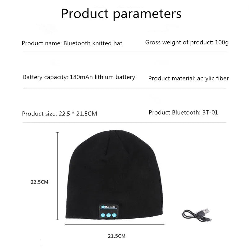 Bluetooth Knitted Hat 🎧🧢