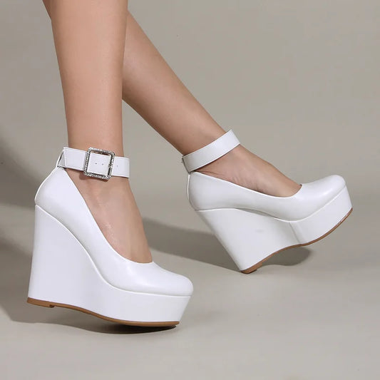 Buckle Strap Elegant High Heels For Women's