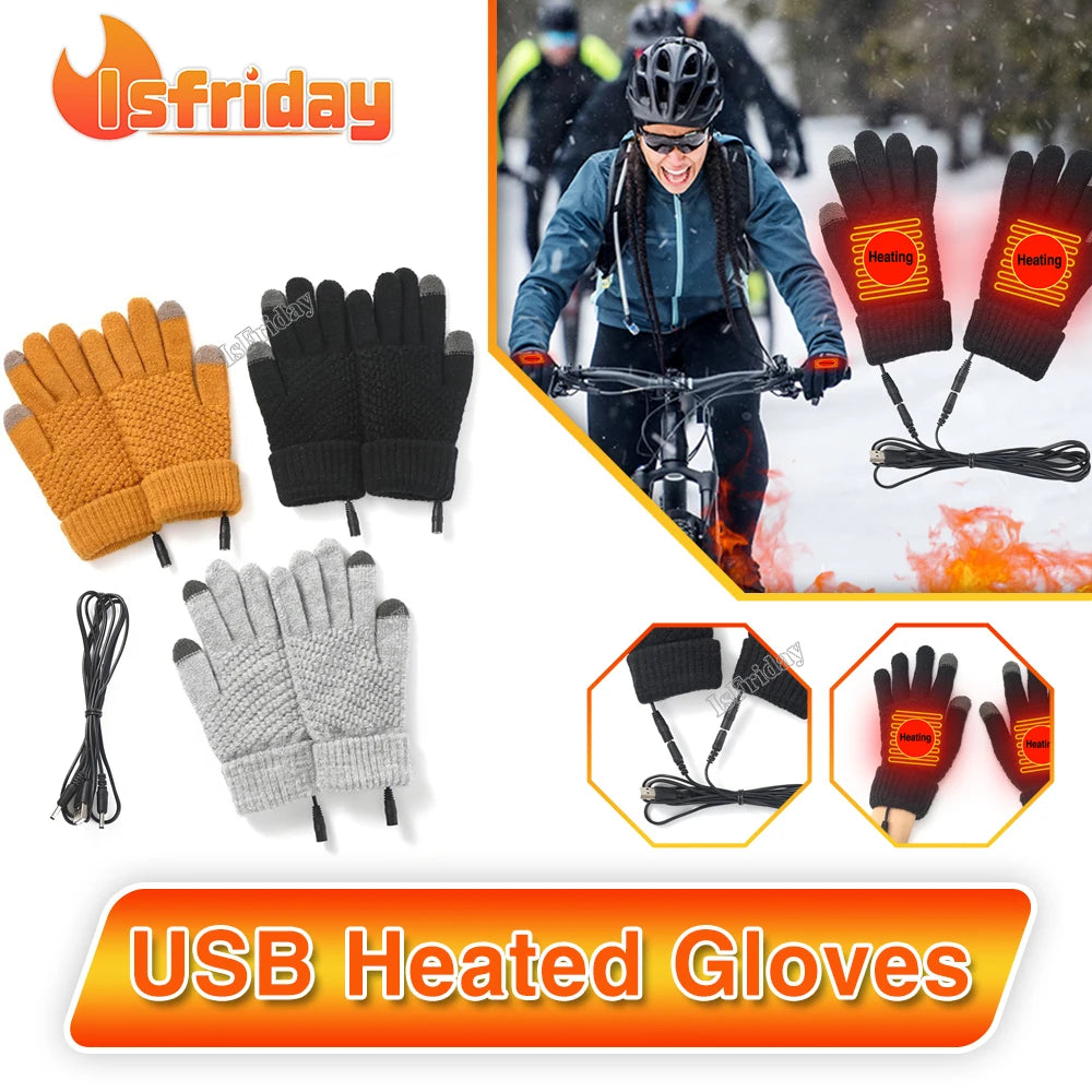 Heated Gloves Winter Thermal Warm Gloves 🌨️🧤