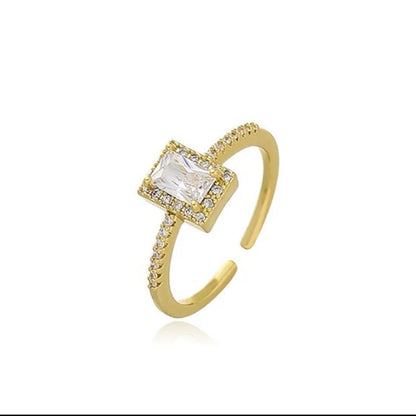 Luxury Classic Square Ring For Women's
