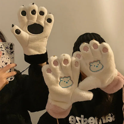 Cute Bear Paw Gloves