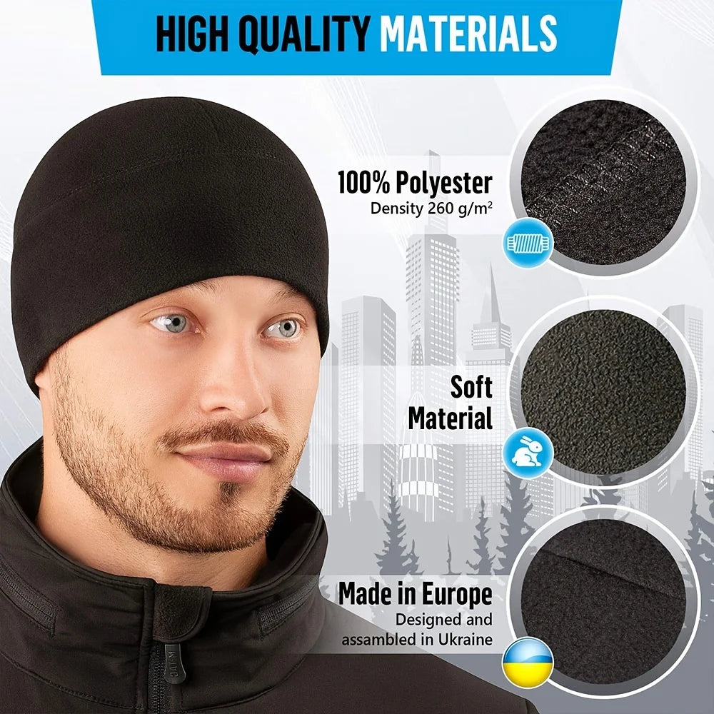 Unisex Windproof Polar Fleece Warm Beanie Hat 🎩