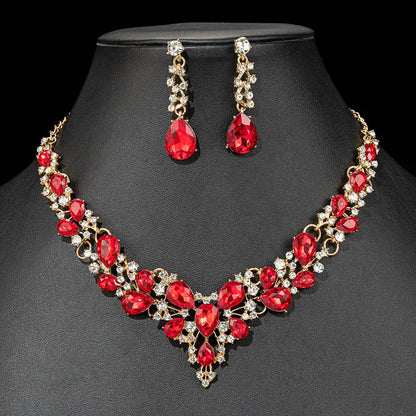 Crystal Bridal Jewelry Set For Women's