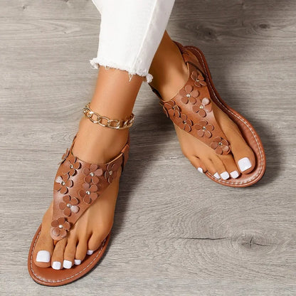 Sandalias planas de verano para mujer.