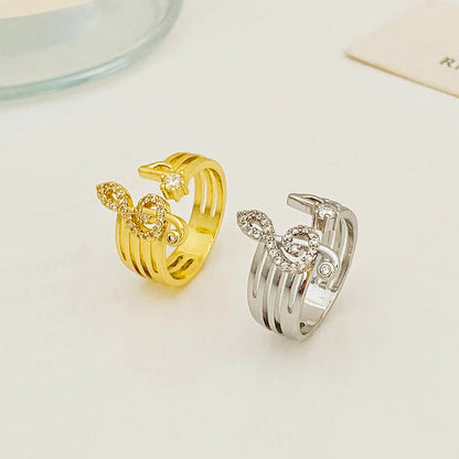 Fashion Music Note Ring For Women's