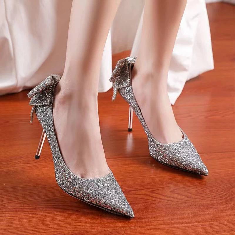 Tacones altos de boda para mujer