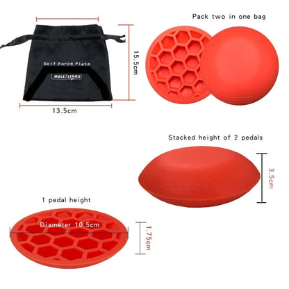 2 Pcs Golf Force Plate Step Pad