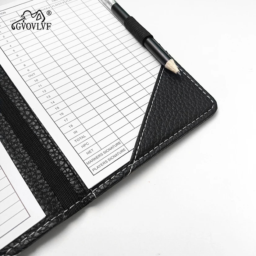 Statistic Golf Scorecard Cover Leather