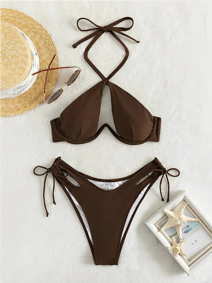 Cut-out Push Up Swimsuit