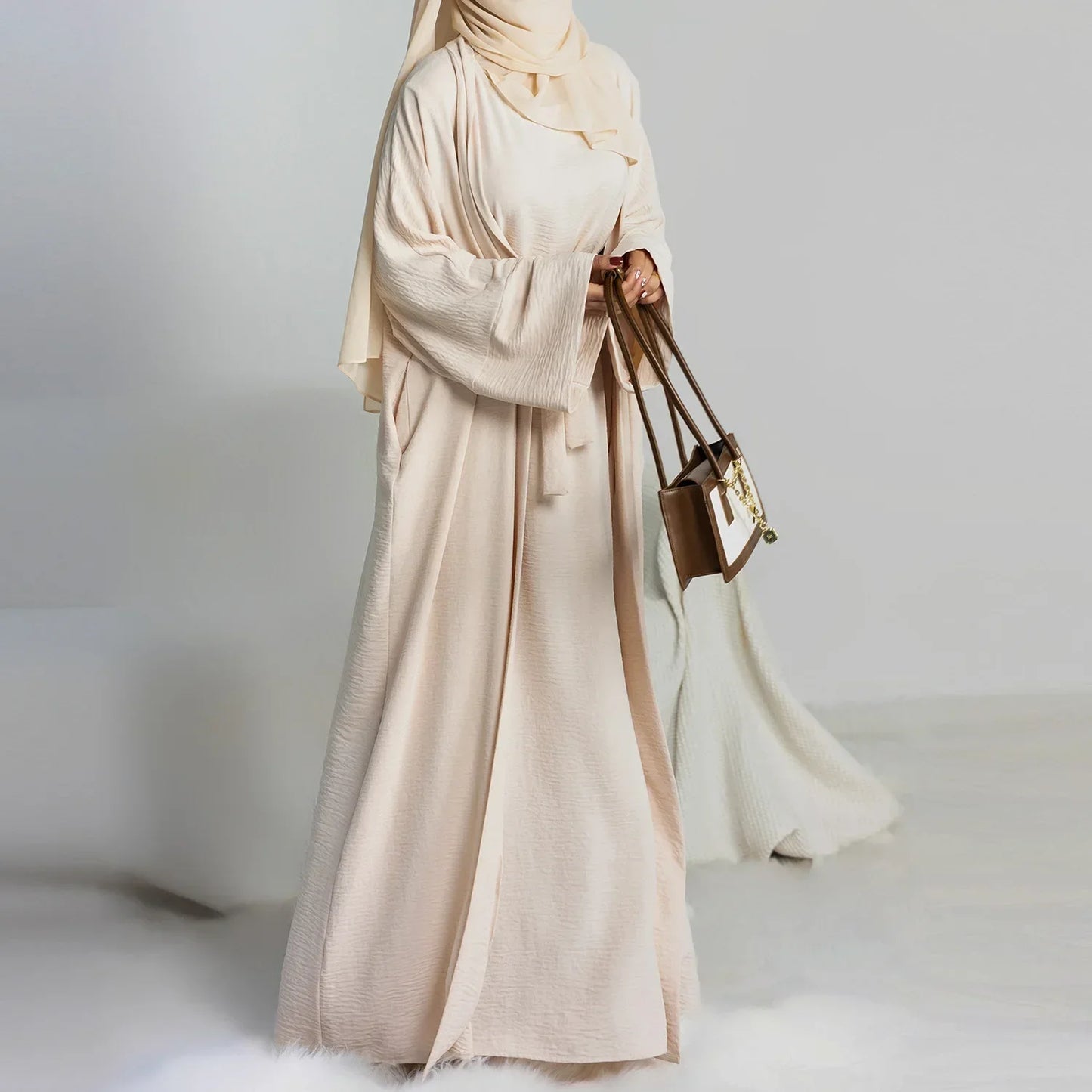 Abaya Kimono with Sleeveless Inner Dress