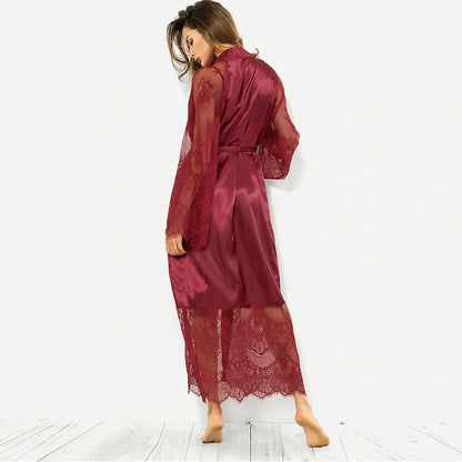 Mujer de moda Kimono de satén novia ropa de dormir batas de dama de honor pijamas Albornoz camisón Spa bata de novia bata