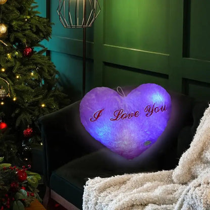 Cute Hearth Pillow LED Lighted