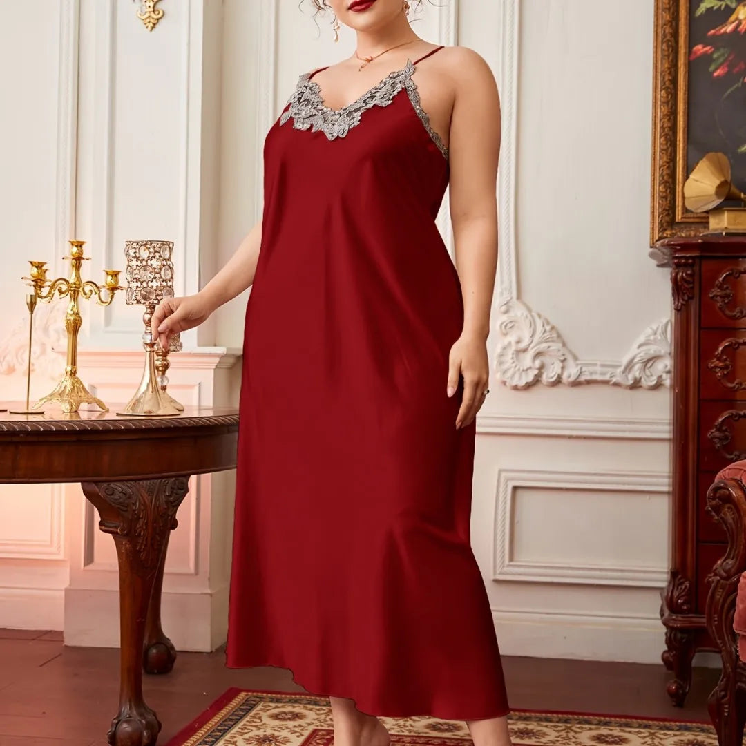 Robe de chambre sexy à col en V pour femme